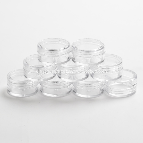 Mini liten kosmetisk burk grädde plast burk